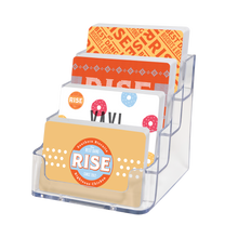 Load image into Gallery viewer, Four Slot Gift Card Display Stand